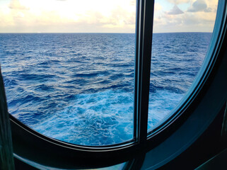 The interior of cabin at cruise ship