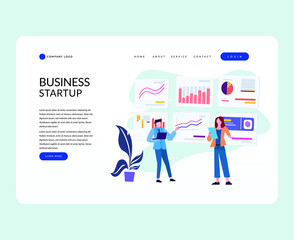 landing page website info graphic business planning
