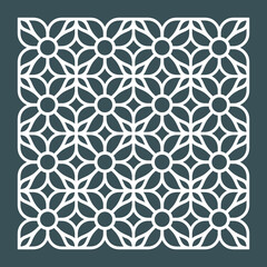 Geometric seamless background tile quality vector illustration cut