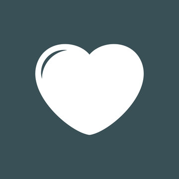 Heart icon valentine day quality vector illustration cut