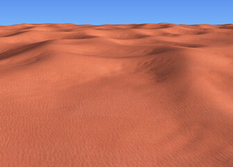 Fototapeta na wymiar 3D Desert landscape