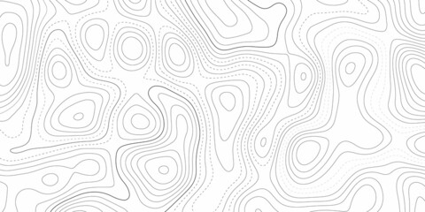 Black and white abstract background vector, Abstract topographic contours map background .Topographic background and texture, monochrome image. 3D waves. Marble texture with natural pattern .