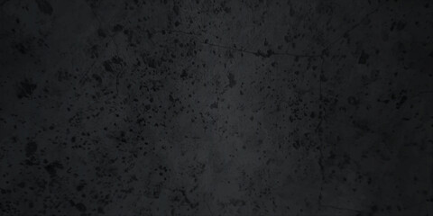 Abstract background with black wall surface, black stucco texture .Dark wall texture background for design. Black vector background texture, old vintage charcoal gray color paper with watercolor.