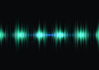 Abstract Blue Sound Wave Pattern Background