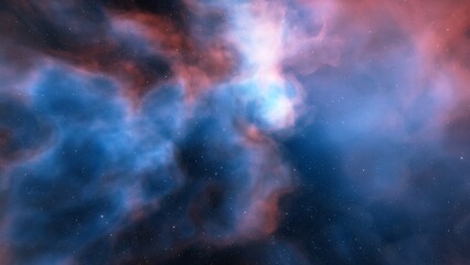 Universe filled with stars, nebula and galaxy