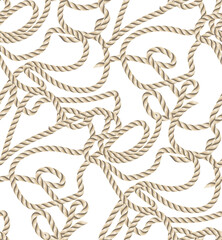 Rope seamless pattern, great for wallpaper and textile.
