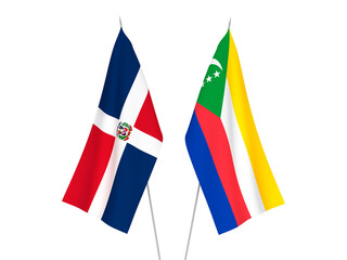 Union of the Comoros and Dominican Republic flags