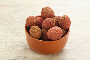 Sweet juice lychee tropical fruit