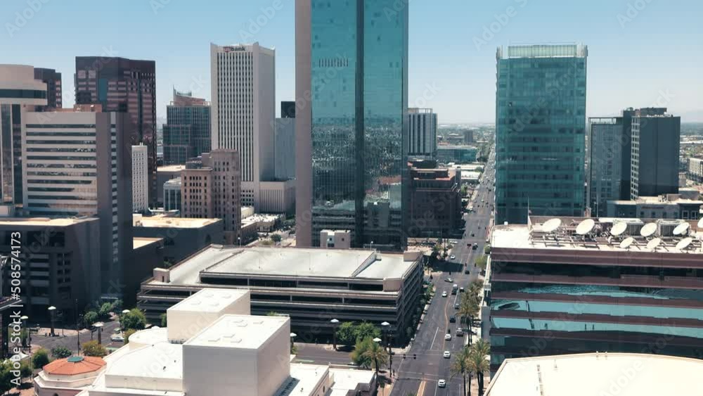 Wall mural Phoenix, Arizona, USA Downtown Skyscrapers.