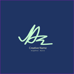Ar Initial Handwriting Logo Illustrations & Vectors