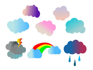 Art of colorful clouds