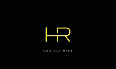 HR, RH Abstract Letters Logo Monogram