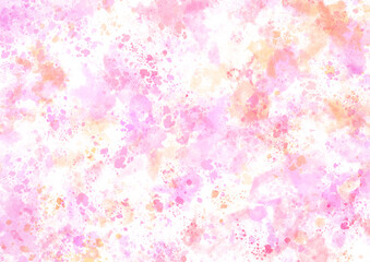 ピンクのスプラッシュ水彩テクスチャ