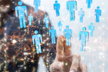 Business intelligence analyst dashboard on virtual
