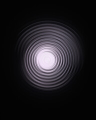 black and white circular waves abstract background