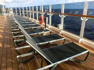 Luxury Cruise Ship Deck at day