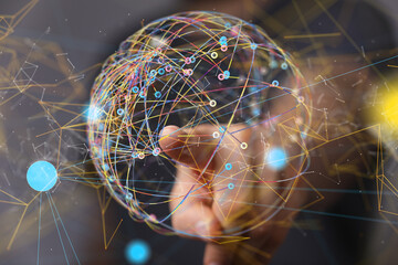 conference Digital Network and data concept 3d