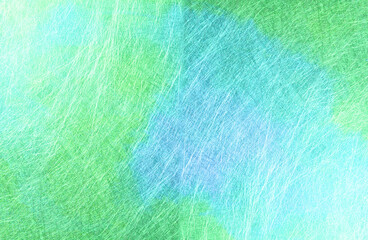 和紙による抽象的背景素材（ブルーとグリーン）
