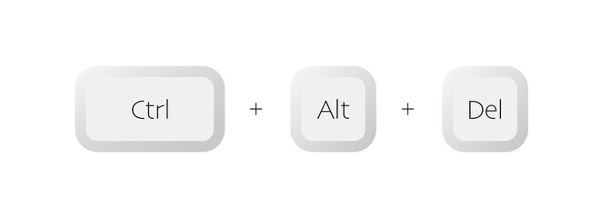 Combination of keyboard buttons Ctrl Alt Del