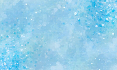 blue sky background with watercolor splash