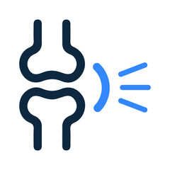 Joints, rheumatology icon. Simple editable vector illustration.