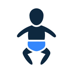 Obraz premium Newborn icon. Simple editable vector design isolated on a white background.