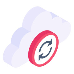 Obraz premium Cloud Sync 