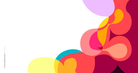 Colorful abstract liquid and fluid background for banner