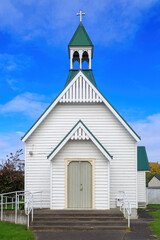 The historic wooden St. Thomas Church at Meeanee, Napier, New Zealand, consecrated in 1887
