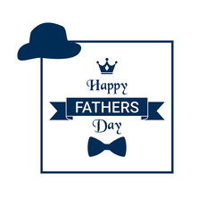Modern happy fathers day attractive greeting card design