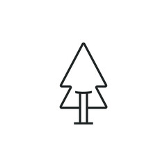 simple tree icon on white background