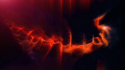 Futuristic abstract luxurious, premium, colorful and vibrant defocused particles wave pattern flowing motion background