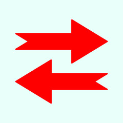 Red arrow icon vector EPS- 10