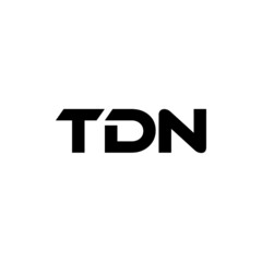 TDN letter logo design with white background in illustrator, vector logo modern alphabet font overlap style. calligraphy designs for logo, Poster, Invitation, etc.