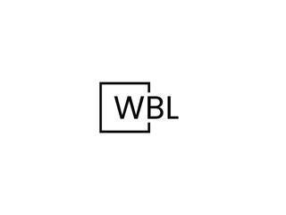 WBL letter initial logo design vector illustration