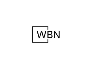 WBN letter initial logo design vector illustration