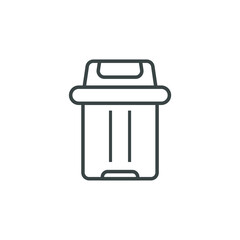 simple trash bin icon set