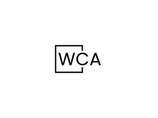 WCA letter initial logo design vector illustration