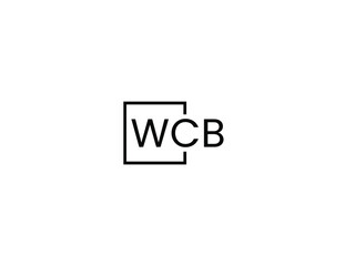 WCB letter initial logo design vector illustration