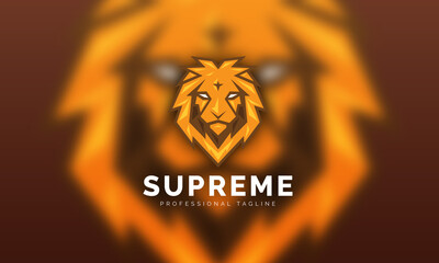 Lion Animal Strong Supreme Vector Logo King Dominant Majestic Logo