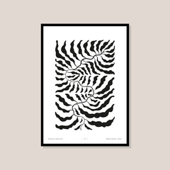 Bohemian minimalistic art print poster for your wall art collection and interior design decoration 