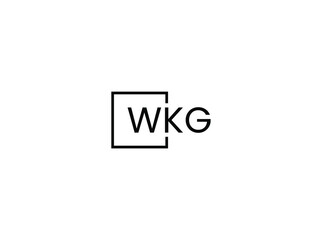 WKG Letter Initial Logo Design Vector Illustration