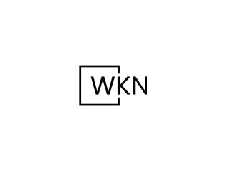 WKN Letter Initial Logo Design Vector Illustration