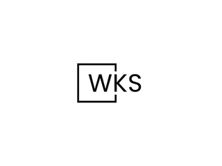 WKS Letter Initial Logo Design Vector Illustration