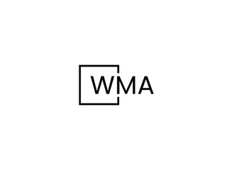 WMA Letter Initial Logo Design Vector Illustration