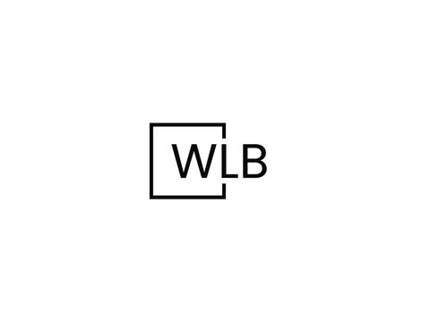 WLB Letter Initial Logo Design Vector Illustration