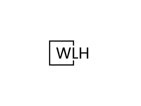 WLH Letter Initial Logo Design Vector Illustration