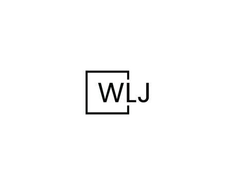 WLJ Letter Initial Logo Design Vector Illustration