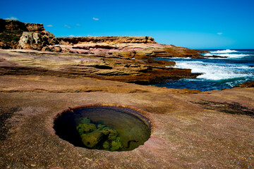 Circle Rock Pools - South Australia - obrazy, fototapety, plakaty