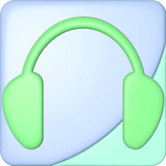 technical support, headphones microphone, operator isometric flat icon. 3d vector colorful illustration. Pictogram isolated on white background